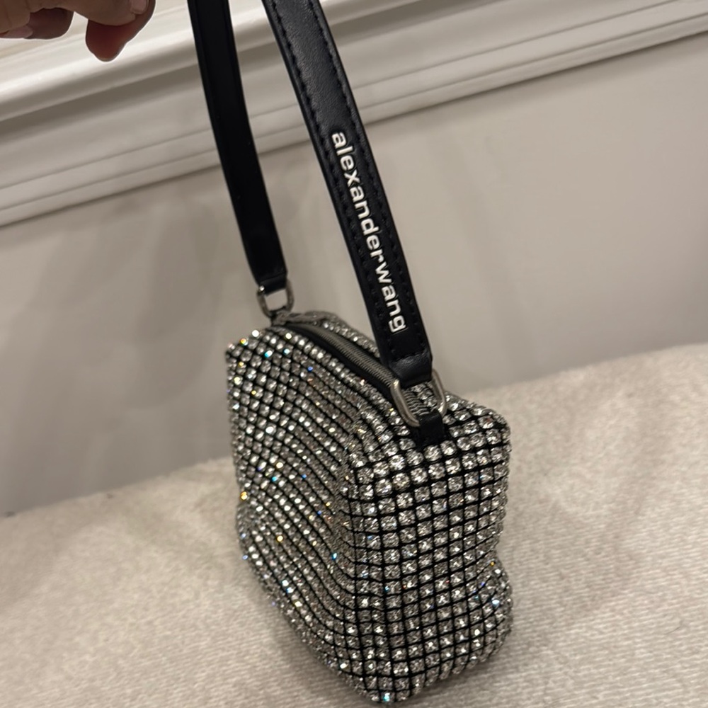 Alexander Wang Black and Silver Mini Bag
